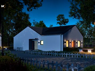 Massivhaus Bungalow 360 von BRALE Bau Schlüsselfertig ab 307850€, Bungalow Außenansicht 3