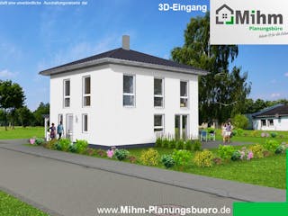 Massivhaus Idealo 120 WD von Mihm Thermobau, Stadtvilla Außenansicht 3