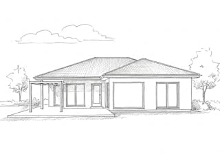 Massivhaus Bungalow 130 von Ever Energy Home, Bungalow Außenansicht 1