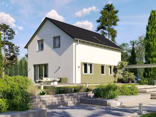 Fertighaus Paris von Fingerhut Haus Schlüsselfertig ab 380058€, Satteldach-Klassiker Außenansicht 2
