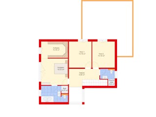 Massivhaus Stadtvilla 166 im Bauhausstill mit LIAPLAN gebaut von Mein Haus Bausysteme, Cubushaus Außenansicht 9