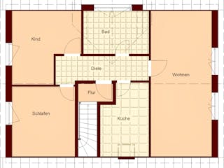 Massivhaus Ahrenshoop von TIMOWA Massivhäuser Schlüsselfertig ab 374900€, Satteldach-Klassiker Grundriss 2