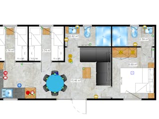 Fertighaus Chalet One von Easy Homes - Tiny- & Modulhäuser Schlüsselfertig ab 89900€, Bungalow Grundriss 7