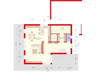 Massivhaus Stadtvilla 166 im Bauhausstill mit LIAPLAN gebaut von Mein Haus Bausysteme, Cubushaus Grundriss 1