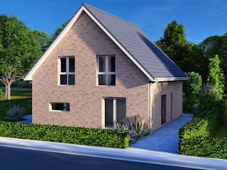 Massivhaus Haus Friesland von FEPA-Wohnbau, Satteldach-Klassiker Außenansicht 5