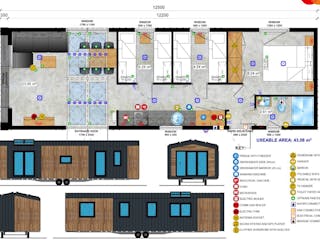 Fertighaus G-Spot von Easy Homes - Tiny- & Modulhäuser Schlüsselfertig ab 130000€, Bungalow Grundriss 2