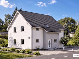 Fertighaus Junto 184 von Fingerhut Haus Schlüsselfertig ab 570230€, Satteldach-Klassiker Außenansicht 1