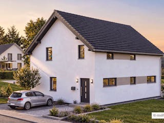 Fertighaus Junto 167 von Fingerhut Haus Schlüsselfertig ab 526145€, Satteldach-Klassiker Außenansicht 2