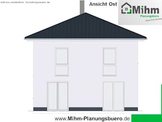 Massivhaus Idealo 120 WD von Mihm Thermobau, Stadtvilla Außenansicht 5