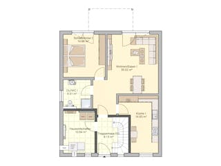 Fertighaus Komforta von Fingerhut Haus Schlüsselfertig ab 477777€, Stadtvilla Grundriss 1