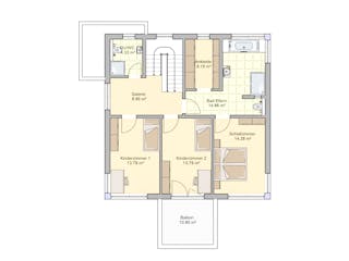 Fertighaus Köln von Fingerhut Haus Schlüsselfertig ab 572723€, Stadtvilla Grundriss 2