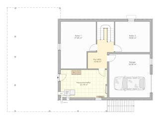Fertighaus Novium von Fingerhut Haus Schlüsselfertig ab 710542€, Satteldach-Klassiker Grundriss 3