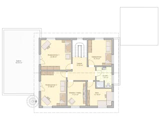 Fertighaus Novium von Fingerhut Haus Schlüsselfertig ab 710542€, Satteldach-Klassiker Grundriss 2