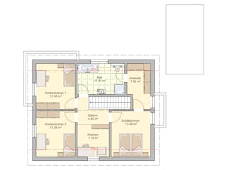Fertighaus Mainz von Fingerhut Haus Schlüsselfertig ab 427073€, Satteldach-Klassiker Grundriss 4