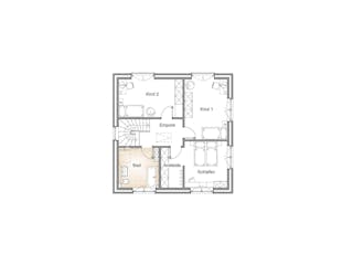Massivhaus STADTVILLA 135 von Kähler Massivhaus Schlüsselfertig ab 367240€, Stadtvilla Grundriss 2