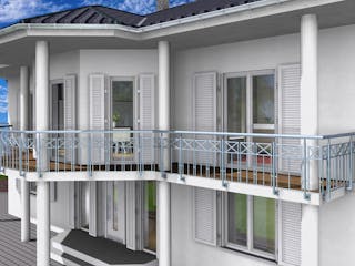 Massivhaus Stadtvilla Klassisch 277 m²  mit LIAPLAN gebaut von Mein Haus Bausysteme, Stadtvilla Außenansicht 8