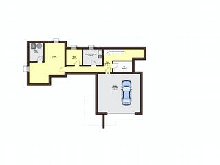 Fertighaus Adamello von Büdenbender Hausbau, Pultdachhaus Grundriss 3