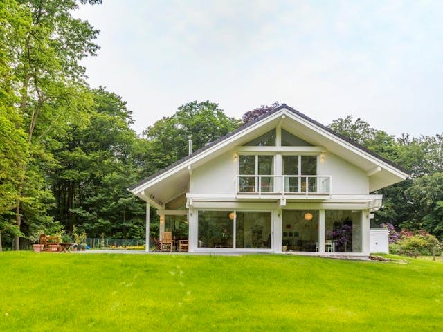 Fertighaus Ästhetik von Meisterstück-HAUS, Fachwerk Außenansicht 2