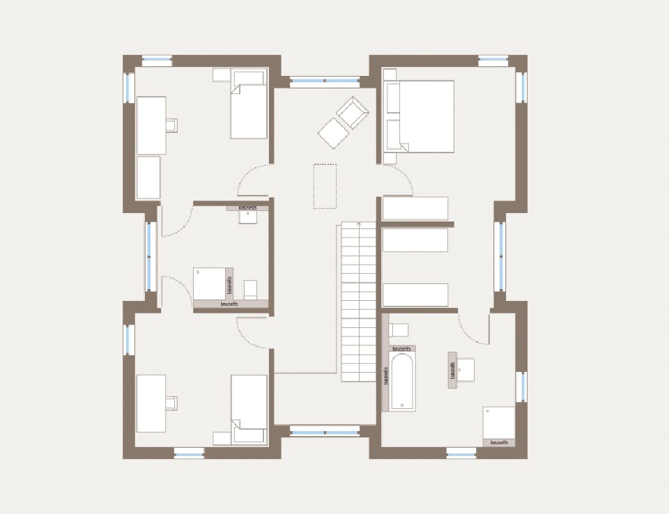 Fertighaus City Villa 1 von allkauf haus, Stadtvilla Grundriss 2