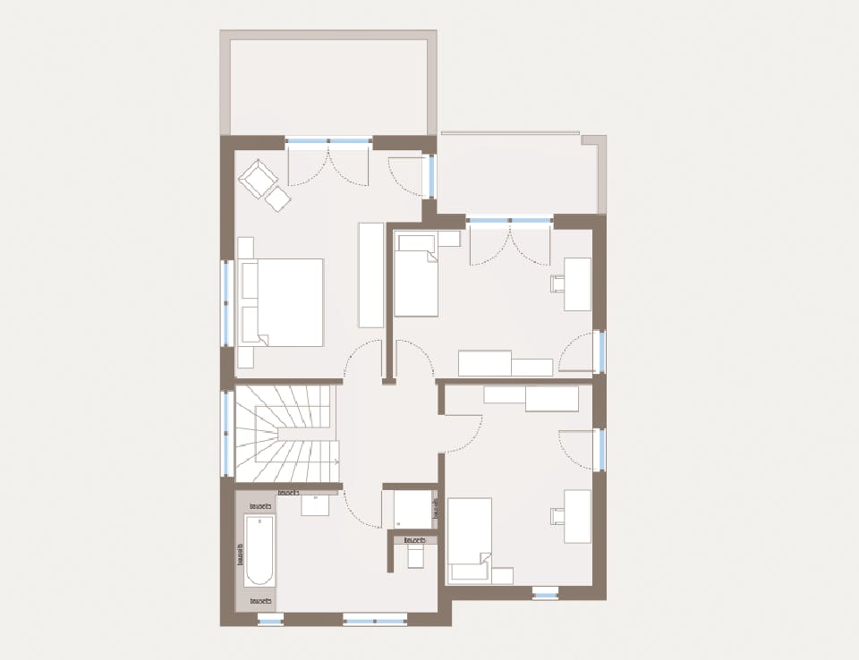 Fertighaus Cult 2 von allkauf haus, Cubushaus Grundriss 2