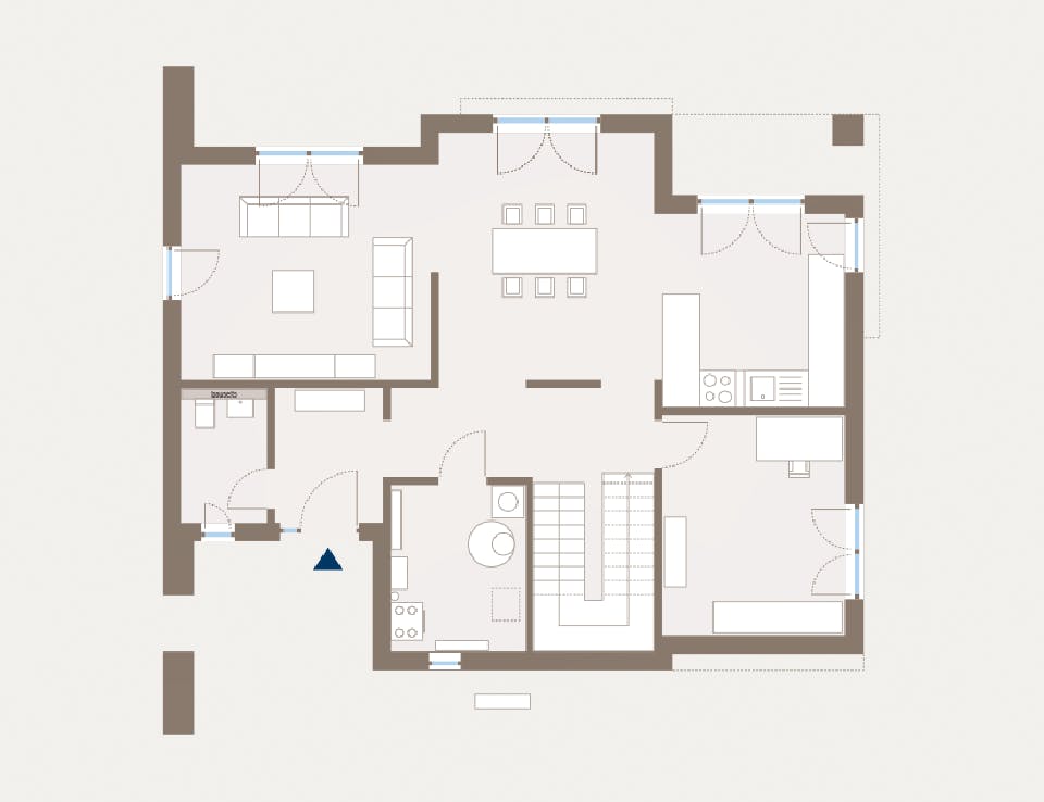 Fertighaus Cult 4 von allkauf haus, Cubushaus Grundriss 1