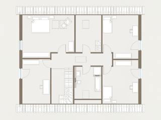 Fertighaus Generation 5 von allkauf haus, Satteldach-Klassiker Grundriss 2