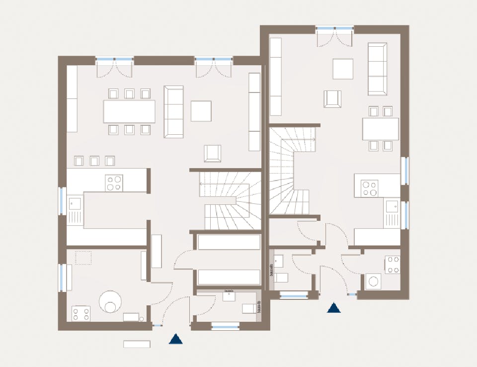 Fertighaus Generation 6 von allkauf haus, Cubushaus Grundriss 1