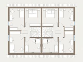 Fertighaus Generation 7 von allkauf haus, Satteldach-Klassiker Grundriss 2