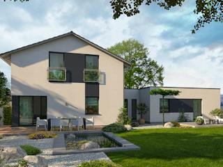 Fertighaus Generation 8 von allkauf haus, Satteldach-Klassiker Außenansicht 1