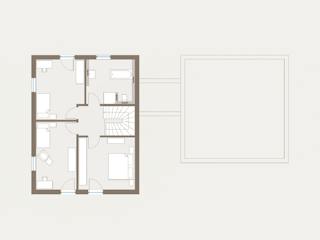 Fertighaus Generation 8 von allkauf haus, Satteldach-Klassiker Grundriss 2