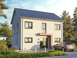 Fertighaus Home 10 von allkauf haus, Satteldach-Klassiker Außenansicht 5