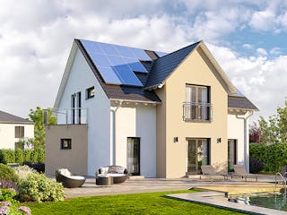 Fertighaus Home 15 von allkauf haus, Satteldach-Klassiker Außenansicht 1