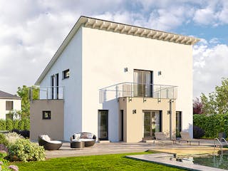 Fertighaus Home 15 von allkauf haus, Satteldach-Klassiker Außenansicht 4