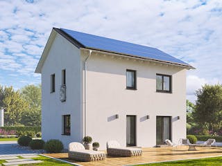 Fertighaus Home 1 von allkauf haus, Satteldach-Klassiker Außenansicht 5
