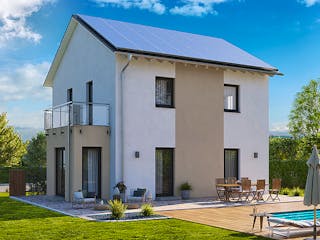 Fertighaus Home 2 von allkauf haus, Satteldach-Klassiker Außenansicht 4