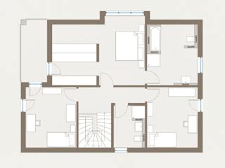Fertighaus Prestige 2 von allkauf haus, Satteldach-Klassiker Grundriss 2