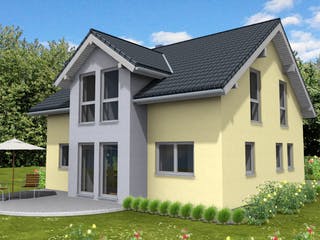 Fertighaus Ambiente 150 von Suckfüll Energiesparhaus Schlüsselfertig ab 412763€, Satteldach-Klassiker Außenansicht 1