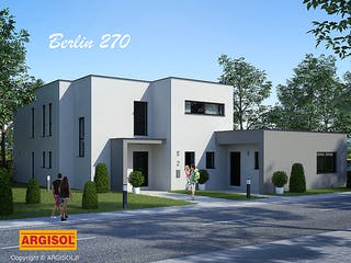 Massivhaus Berlin von ARGISOL-Bausysteme Bausatzhaus ab 74440€, Cubushaus Außenansicht 1