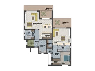 Massivhaus Berlin von ARGISOL-Bausysteme Bausatzhaus ab 74440€, Cubushaus Grundriss 1