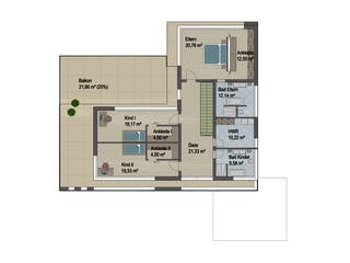 Massivhaus Chicago von ARGISOL-Bausysteme Bausatzhaus ab 89710€, Cubushaus Grundriss 2