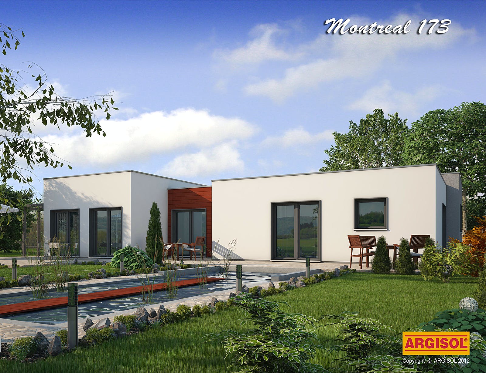 Massivhaus Montreal II von ARGISOL-Bausysteme Bausatzhaus ab 51200€, Bungalow Außenansicht 1