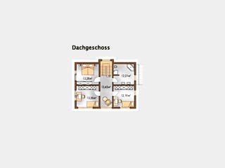 Massivhaus Art Haus von Wagener Systemhausbau Schlüsselfertig ab 292000€, Pultdachhaus Grundriss 1