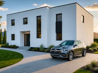 Massivhaus Flachdach 208 von ASL Wohnungsbau Schlüsselfertig ab 477589€, Cubushaus Außenansicht 2