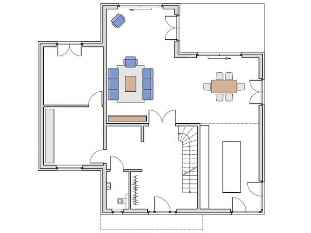 Massivhaus Dresden von Aye-Bau, Cubushaus Grundriss 1