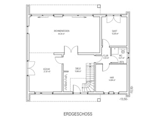 Massivhaus Wannsee von Aye-Bau Schlüsselfertig ab 522200€, Stadtvilla Grundriss 1