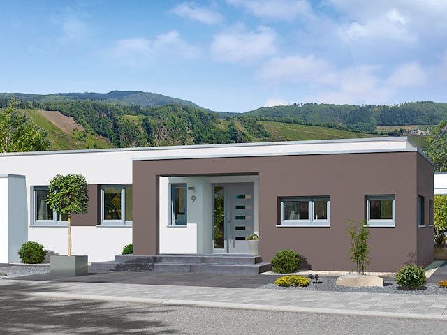 Fertighaus Karismo von Fingerhut Haus Schlüsselfertig ab 399479€, Bungalow Außenansicht 1