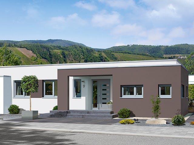 Fertighaus Karismo von Fingerhut Haus Schlüsselfertig ab 409314€, Bungalow Außenansicht 1