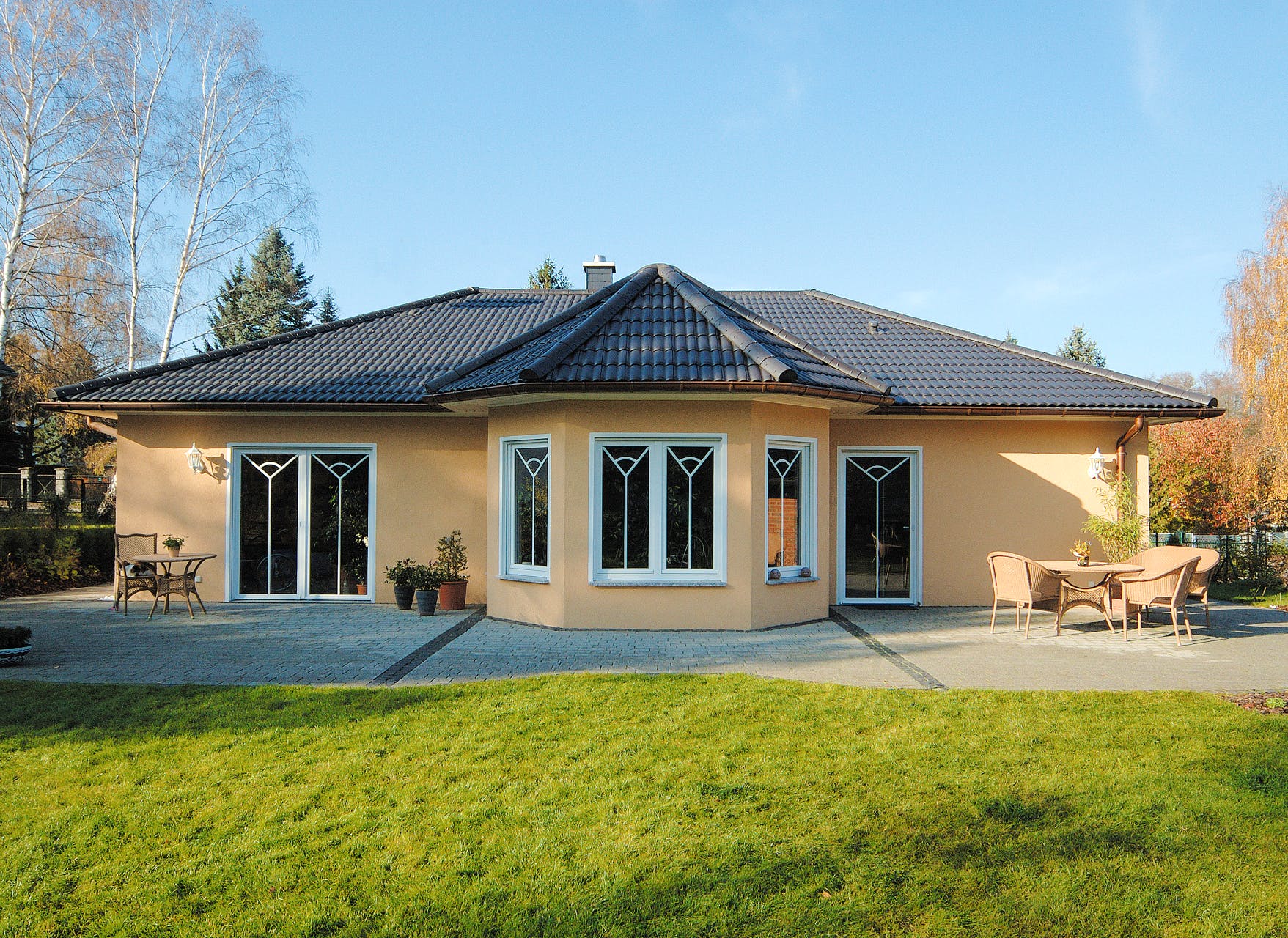 Fertighaus Libereco von Fingerhut Haus Schlüsselfertig ab 405065€, Bungalow Außenansicht 2