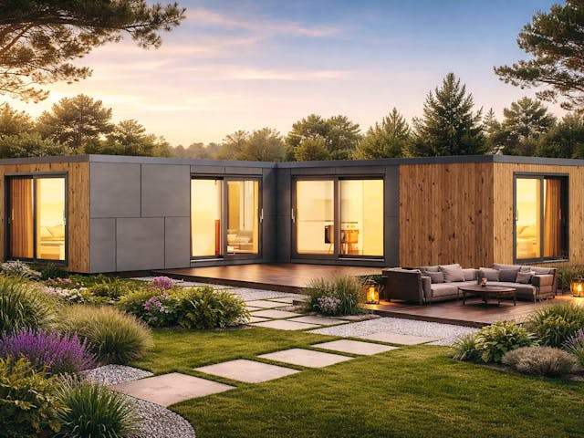 Fertighaus Mallorca von Easy Homes - Tiny- & Modulhäuser Schlüsselfertig ab 189000€, Bungalow Außenansicht 1