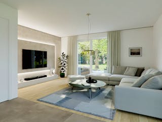 Massivhaus Zweifamilienhaus Garda von BauArt Massivbau, Stadtvilla Innenansicht 1